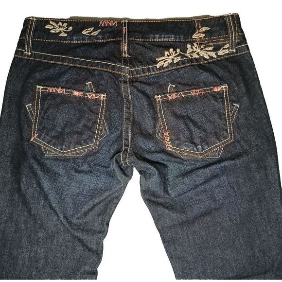 Vintage Marithe Francois Girbaud Womens Jeans Denim Low Rise Navy‎ Size 29 - Picture 7 of 16